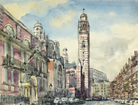 1968 Westminster Cathedral and Ambrosden Avenue