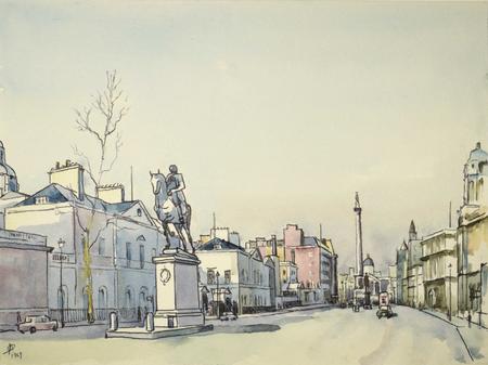 1969 Whitehall with Nelsons Column