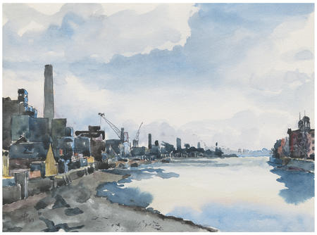 1967 Thames from Hammersmith Bridge