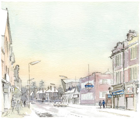 1970's Hanwell by Bus garage