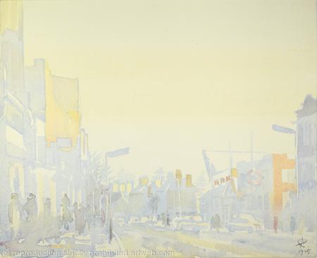 1975 Hanwell Broadway, Winter Evening