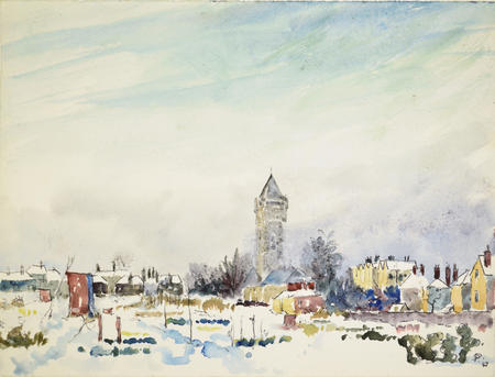 1967 St marys Church, Ealing - Snow