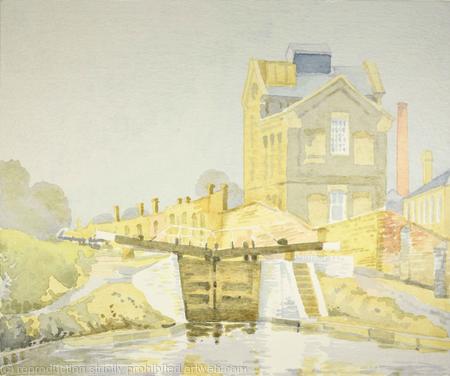 1978 Canal Lock at Hanwell- April