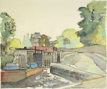 1970's Empty Lock at Hanwell