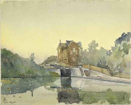 1971 Canal at Hanwell- August