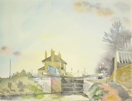 1970 Lock on Canal at Hanwell