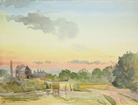 1969 Lock on Canal at hanwell