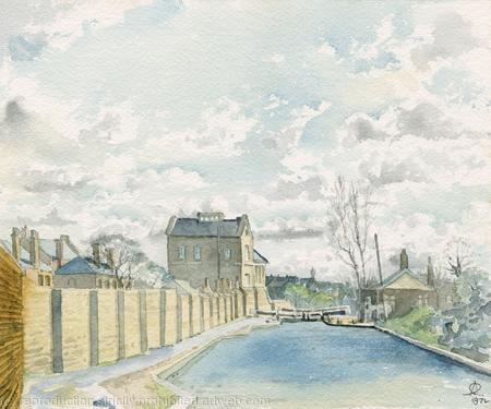 1972 Canal at Hanwell
