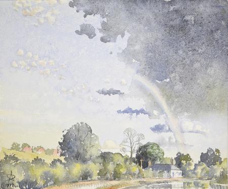 1973 View at Hanwell with Rainbow