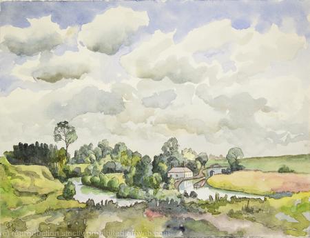 1968 River Brent and Canal at Hanwell