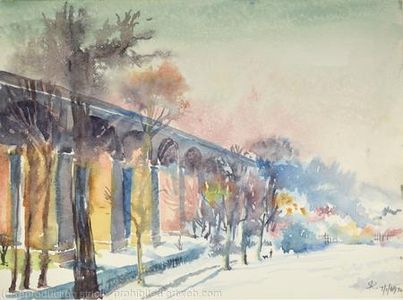 1970 Brunel Viaduct, January Snow