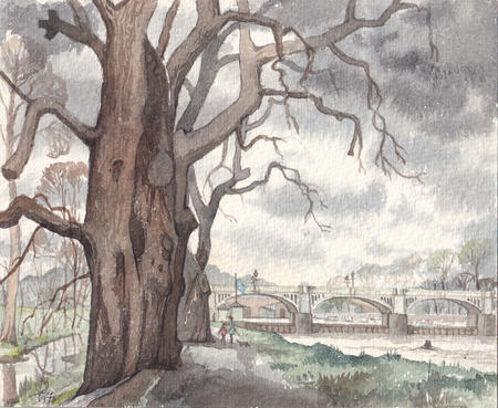 1973 Richmond Footbridge -Winter