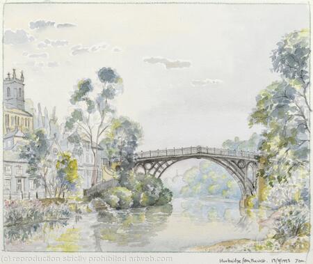 246. Ironbridge from the West 7am -19.8.1993