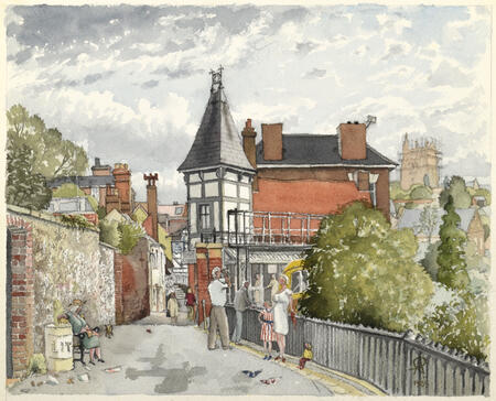 55. Cliff Railway with St. Leonards -1985