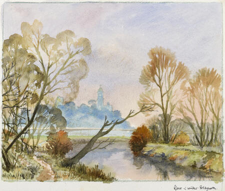 101. River in Winter, Bridgnorth -1991