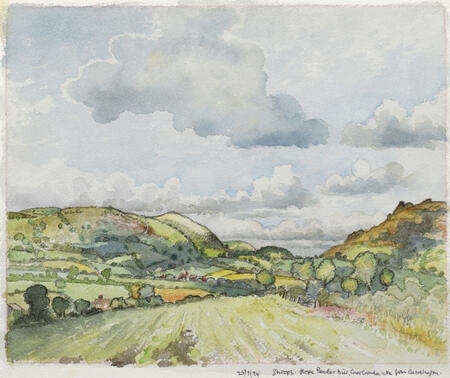 269. Shrops. Hope Bowdler Hill, Caer Caradoc from Cordlington -25.7.94