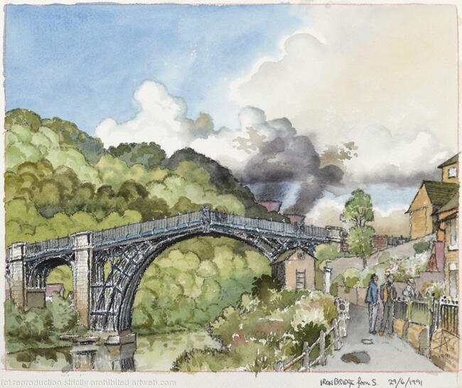 244. Ironbridge from S. -29.6.91