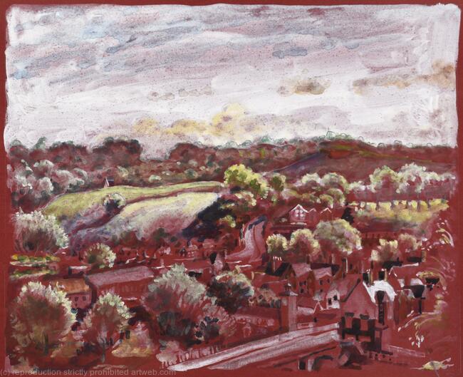 144. Untitled -View from Castle Walk -c.1987