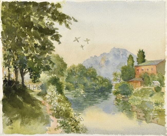 146. Untitled -High Rock from Riverside- 22 x 27 cm -1989