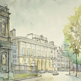 1968 St Mary-le-Strand church and Somerset House