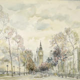 1969 Victoria Embankment with Big Ben
