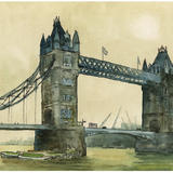 1968  Tower Bridge from Tower Wharf R. Thames 