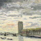 1969 River Thames South from Westminster Bridge