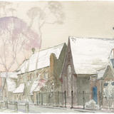 1970's St Marks School, Hanwell in Snow