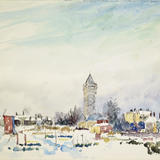 1967 St marys Church, Ealing - Snow