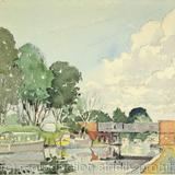 1981 Canal at Hanwell by Three Bridges