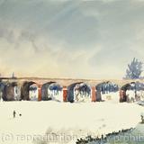 1967 Brunel Viaduct, Hanwell -Snow