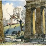 1970's The Hanwell Viaduct with River brent