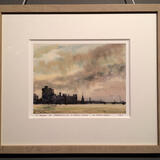 1969 R. Thames at Battersea with St. Marys Church