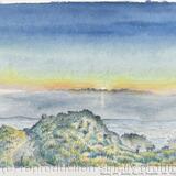 287. Morning Star, Sunrise, Clee Hill, Shjropshire. 6am. -17.8.1993