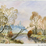 101. River in Winter, Bridgnorth -1991