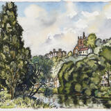 135. Untitled -St Leonards from Doctors Lane -c.1993