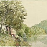 153. Untitled -High Rock from Riverside- c.1984