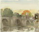 124. Untitled -Old Bridge at Sunset -c.1990