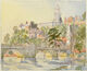 113. Untitled -Bridge and St Marys from Low Town -c.1989