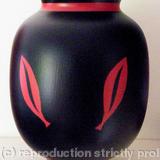 Red & Black Vase