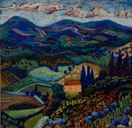 Cottage with Cypresses (Study)