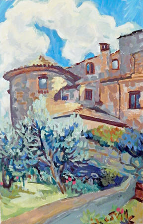 The Tower with Olive Grove
