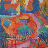 Tuscan Farm with Donkey II