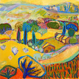 Yellow Fields and Hills