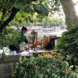 Painting in Little Venice, London