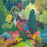 Autumn Hillside with Cypress