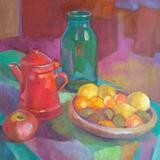 Still Life with Fruit and Red Coffee Pot