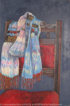 Scarf and Irish Chair