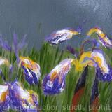 Detail of the  Large Iris painting (x)