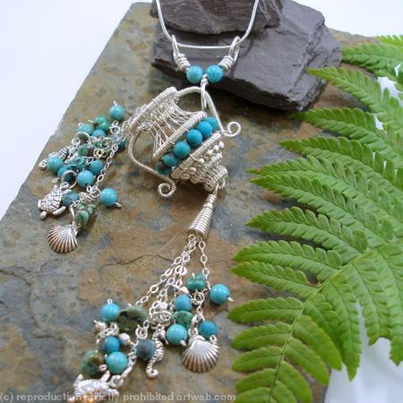 The Water Carrier tassel pendant